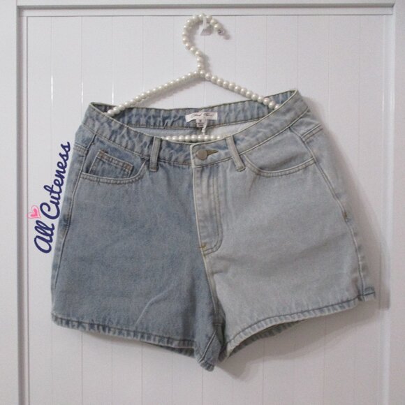 Cloud Ten Color Block Denim Jean Shorts Size M - Picture 4 of 6